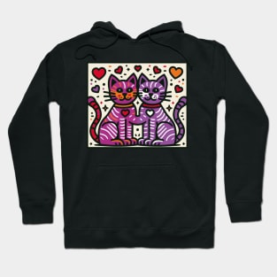 Love Cats - Keith Haring Inspired Hoodie